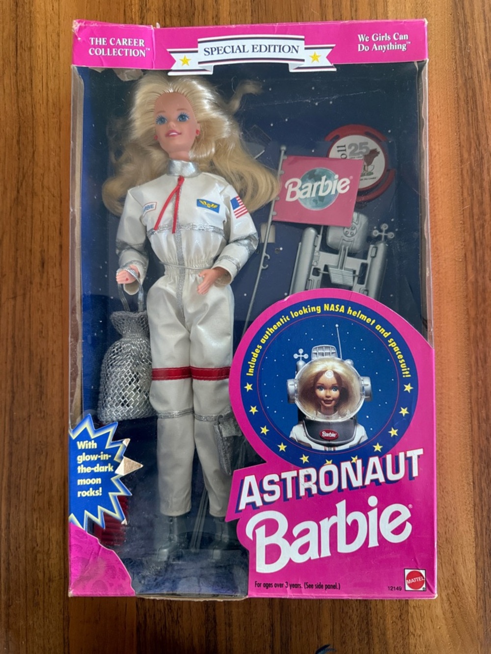 1994 vintage New in box Barbie Special Edition Astronaut Doll - White & Pink